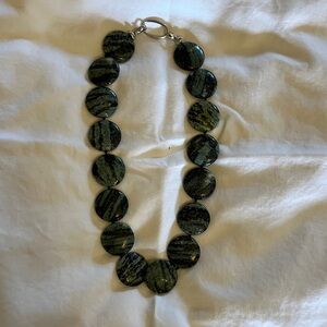 Elegant Green Stone Necklace